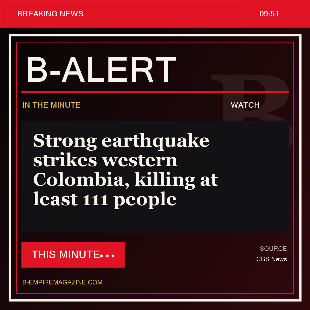 Strong earthquake strikes western Colombia, killing at least 111 people - B-Alert