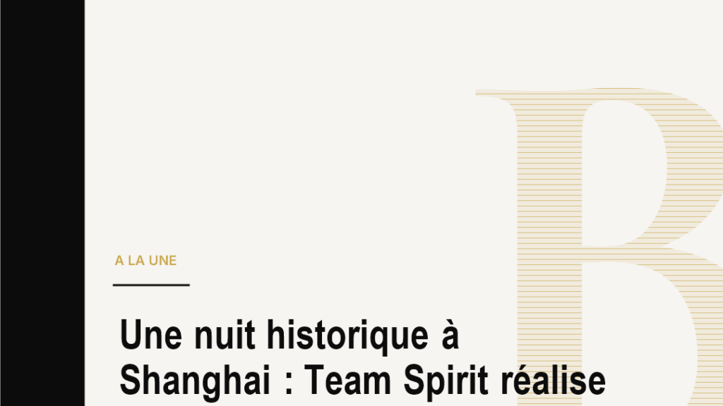 Une nuit historique à Shanghai : Team Spirit réalise l’impossible sur Dota 2