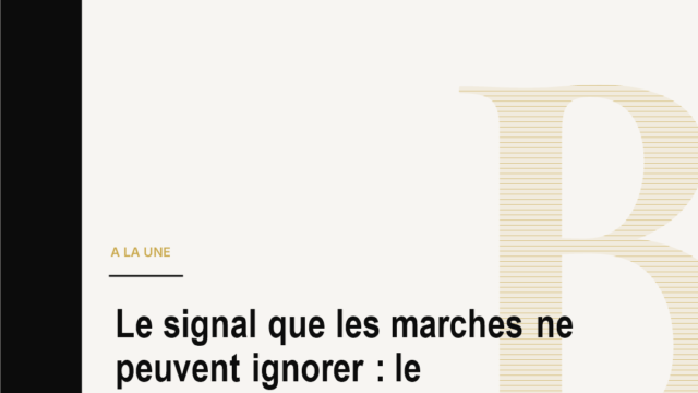 Le signal que les marches ne peuvent ignorer : le consommateur americain freine brutalement
