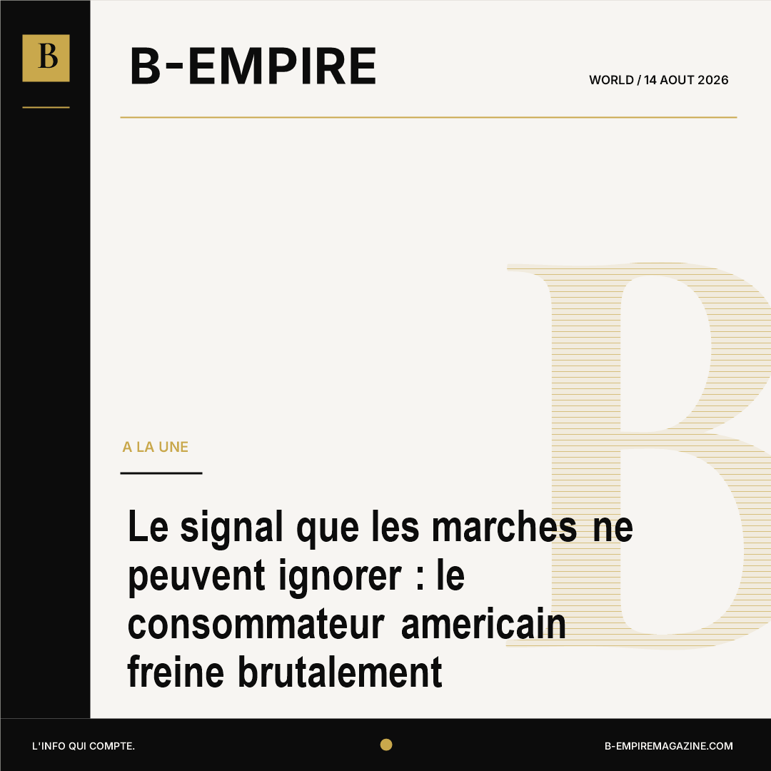Le signal que les marches ne peuvent ignorer : le consommateur americain freine brutalement