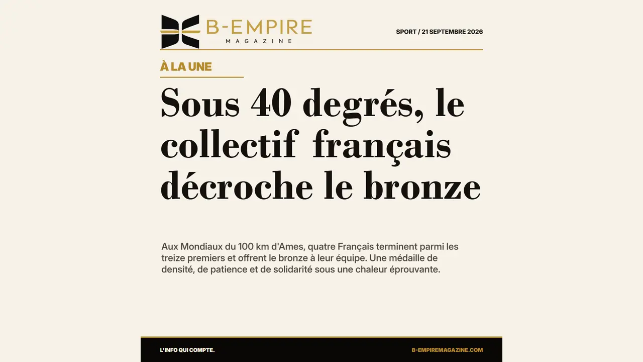 Sur 100 km et sous 40 degrés, le bronze français récompense une intelligence collective