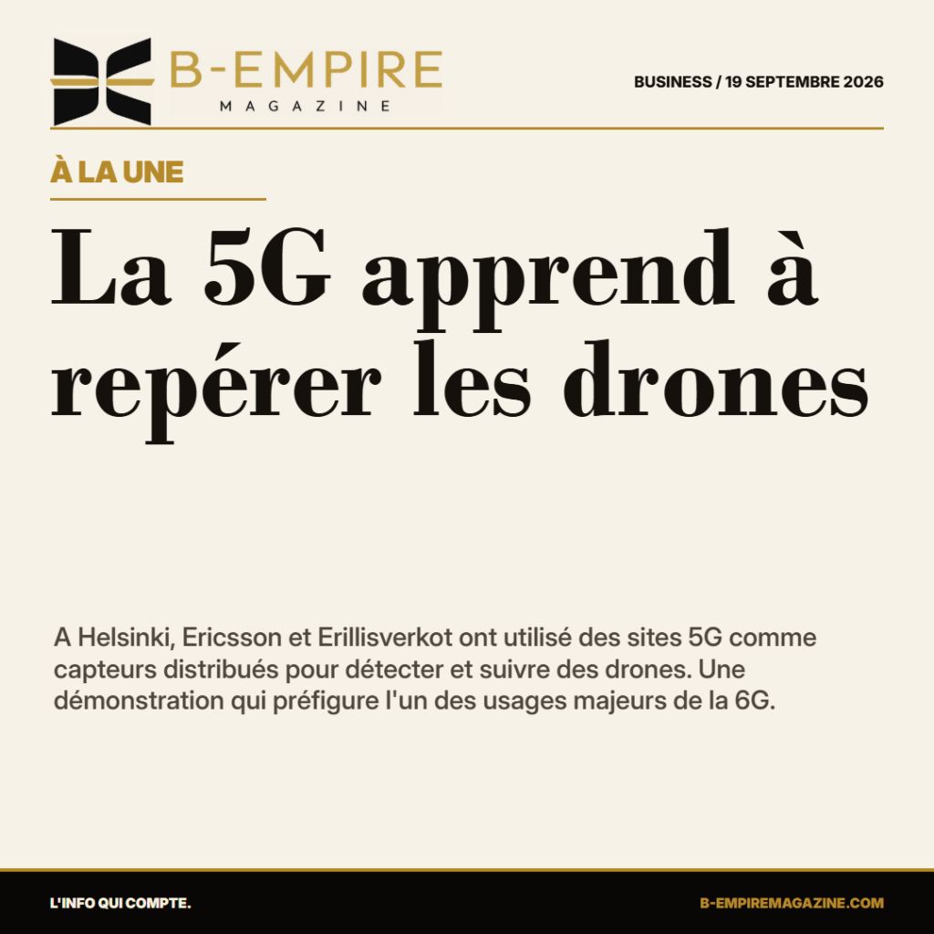 La 5G apprend à repérer les drones