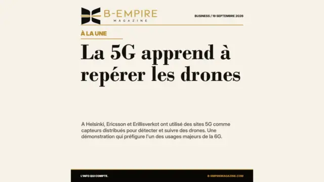 La 5G apprend à repérer les drones