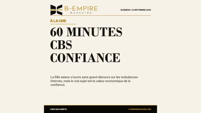 60 Minutes revient sur CBS : Paramount teste le business de la confiance