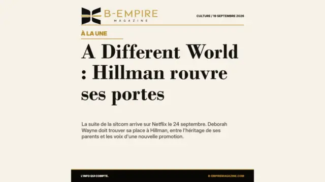 A Different World : Hillman rouvre ses portes