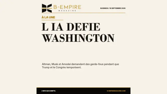 IA : les patrons de la tech appellent aux freins, Washington garde le pied sur l'accélérateur