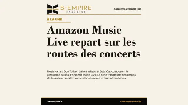 Amazon Music Live repart sur les routes des concerts