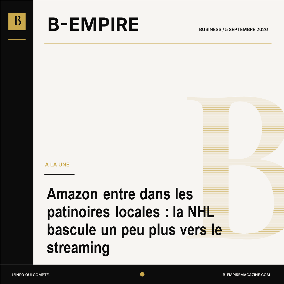 Amazon entre dans les patinoires locales : la NHL bascule un peu plus vers le streaming