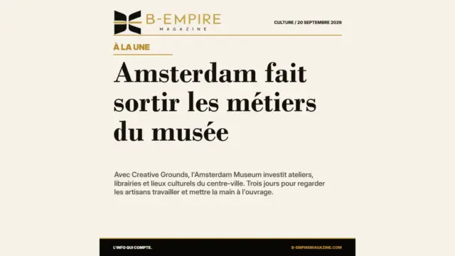 Amsterdam fait sortir les métiers du musée