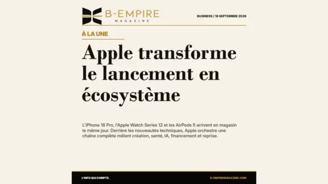 Apple transforme le lancement en écosystème