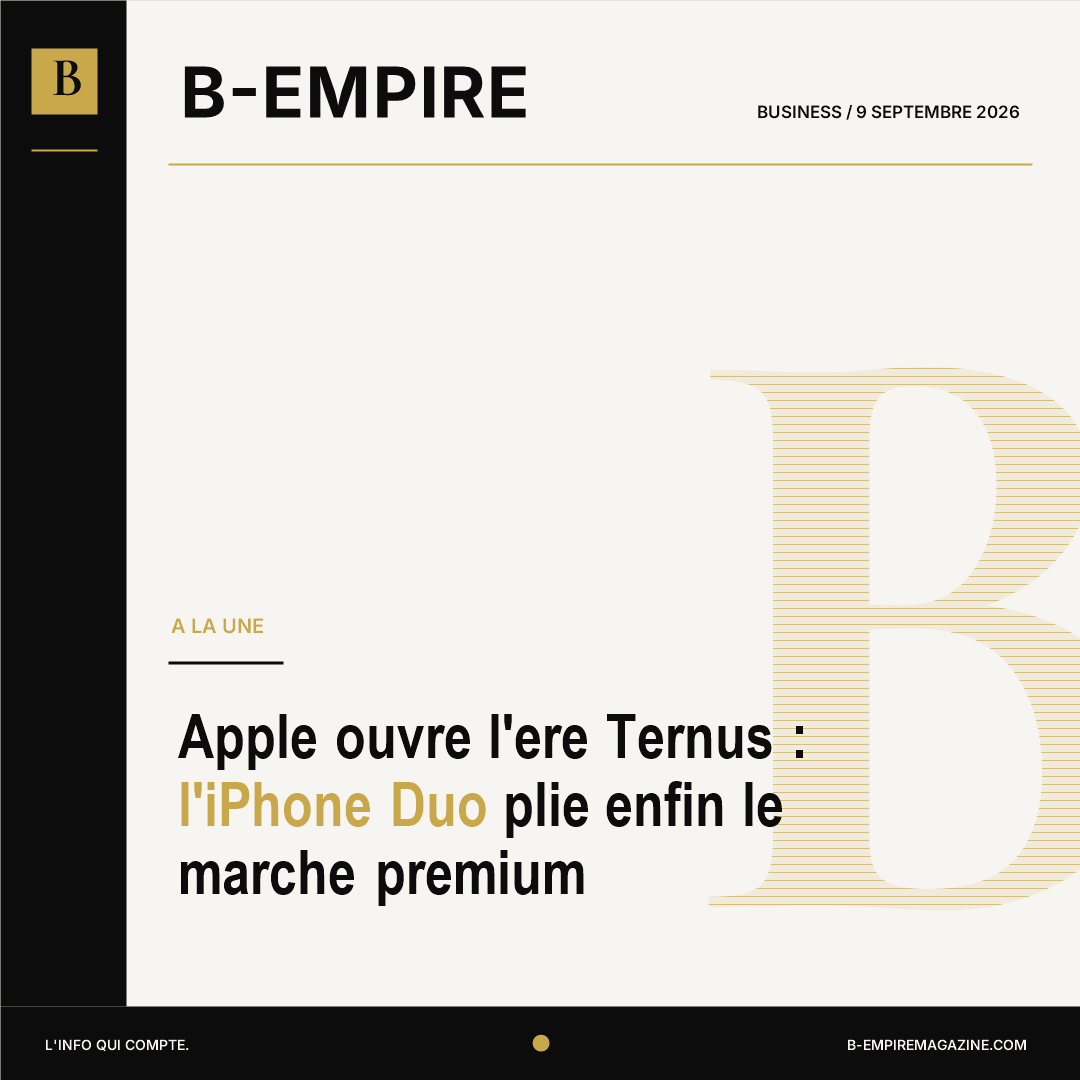Apple ouvre l'ere Ternus : l'iPhone Duo plie enfin le marche premium