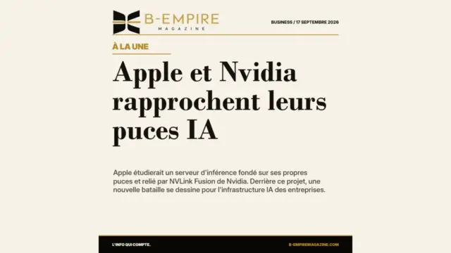 Apple et Nvidia rapprochent leurs puces IA