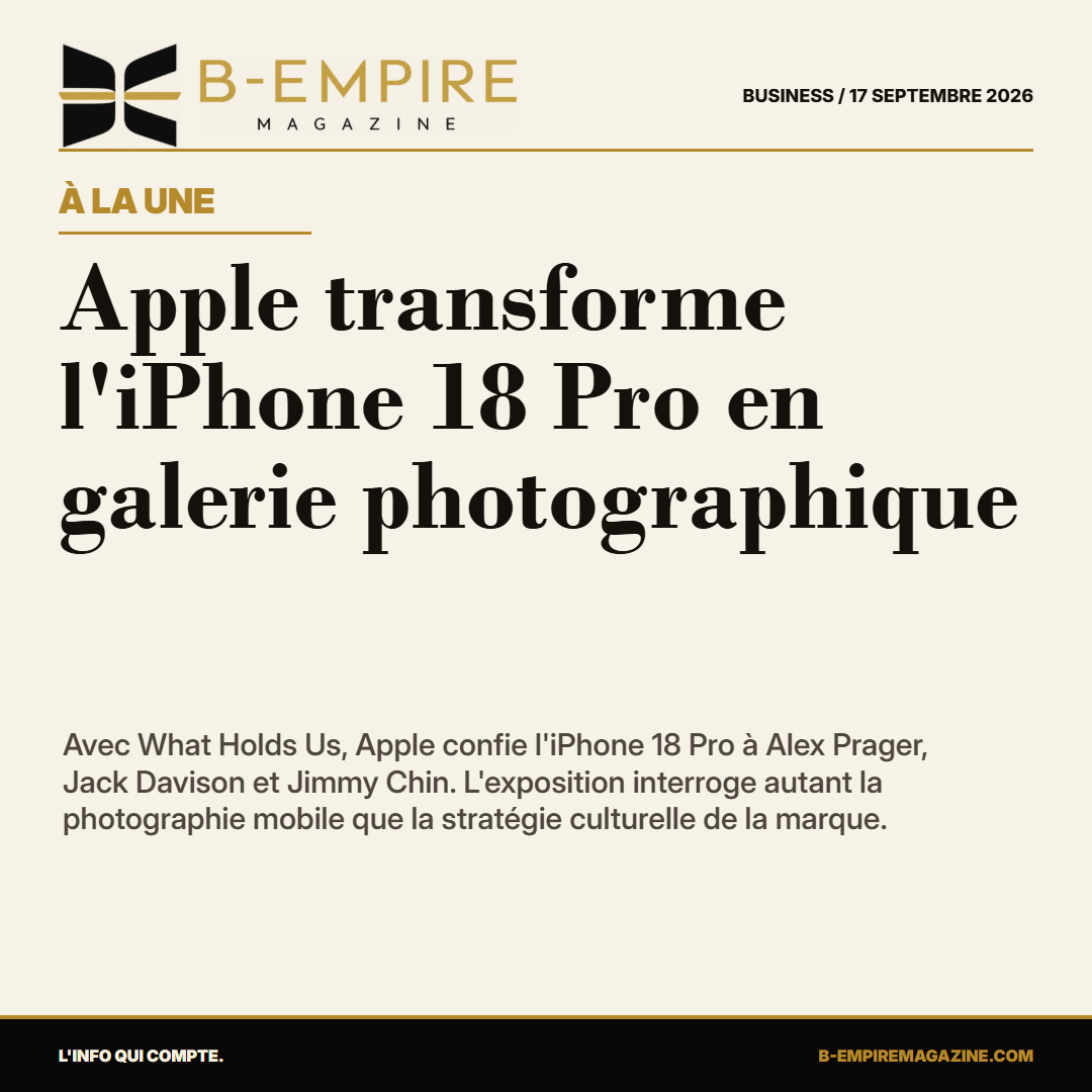 Apple transforme l'iPhone 18 Pro en galerie photographique