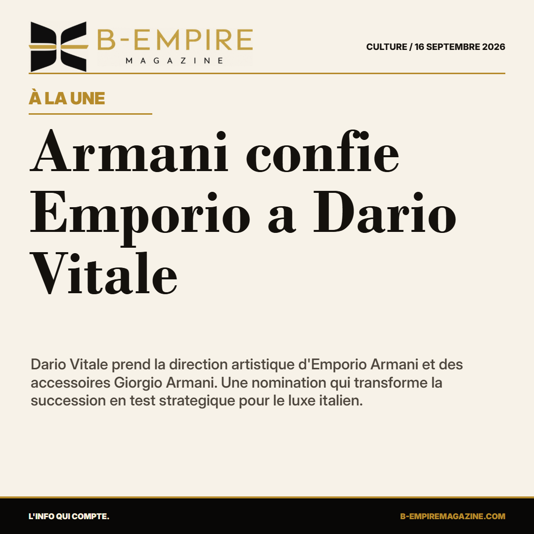 Armani confie Emporio a Dario Vitale