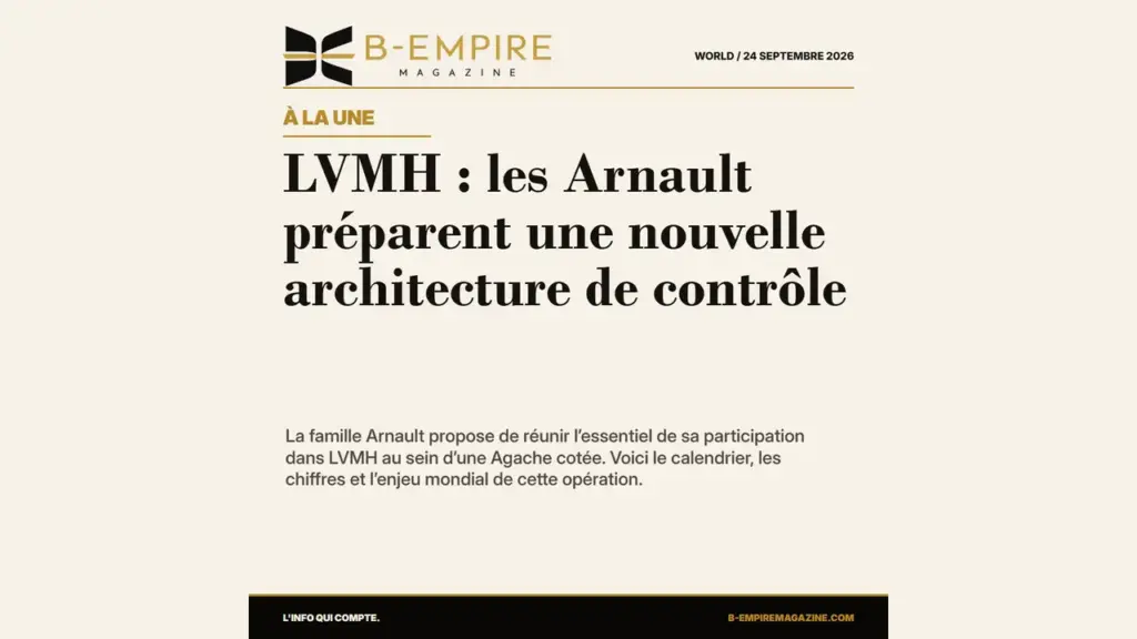 LVMH : les Arnault préparent une nouvelle architecture de contrôle