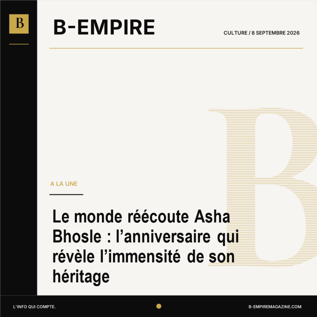 Le monde réécoute Asha Bhosle : l’anniversaire qui révèle l’immensité de son héritage