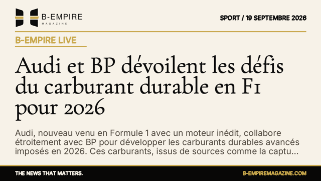 Audi et BP dévoilent les défis du carburant durable en F1 pour 2026 — B-Empire Live