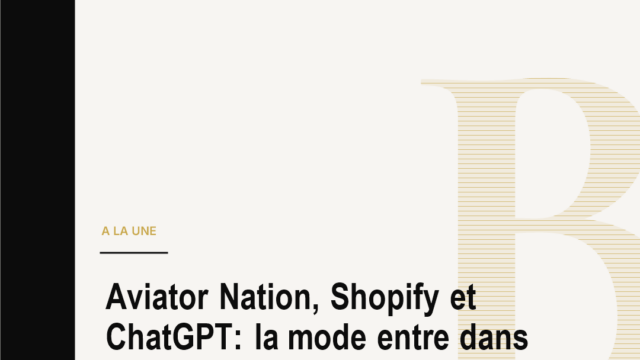Aviator Nation, Shopify et ChatGPT: la mode entre dans l'ere du commerce agentique