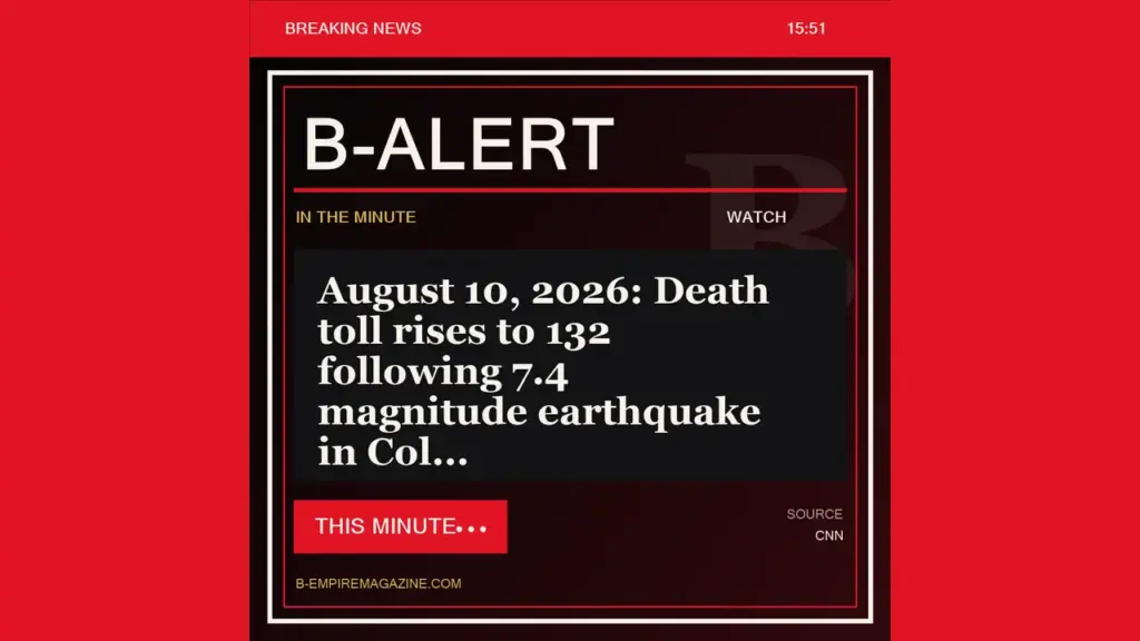 August 10, 2026: Death toll rises to 132 following 7.4 magnitude earthquake in Col - B-Alert