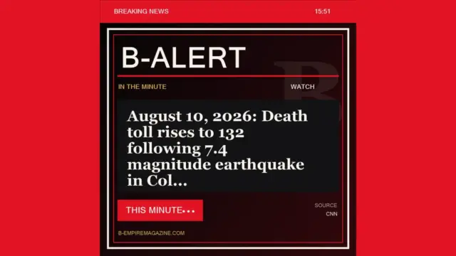August 10, 2026: Death toll rises to 132 following 7.4 magnitude earthquake in Col - B-Alert