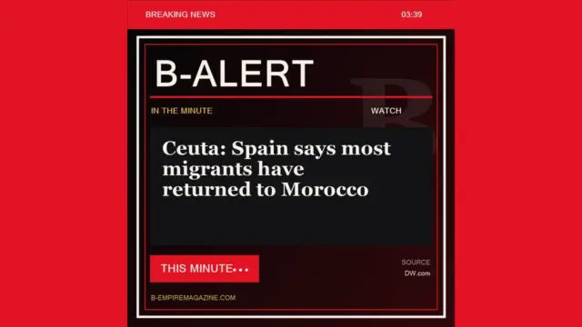 Ceuta: Spain says most migrants have returned to Morocco - B-Alert