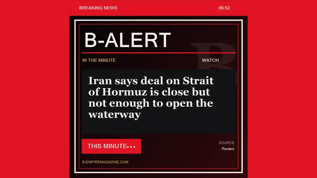 Iran says deal on Strait of Hormuz is close but not enough to open the waterway - B-Alert