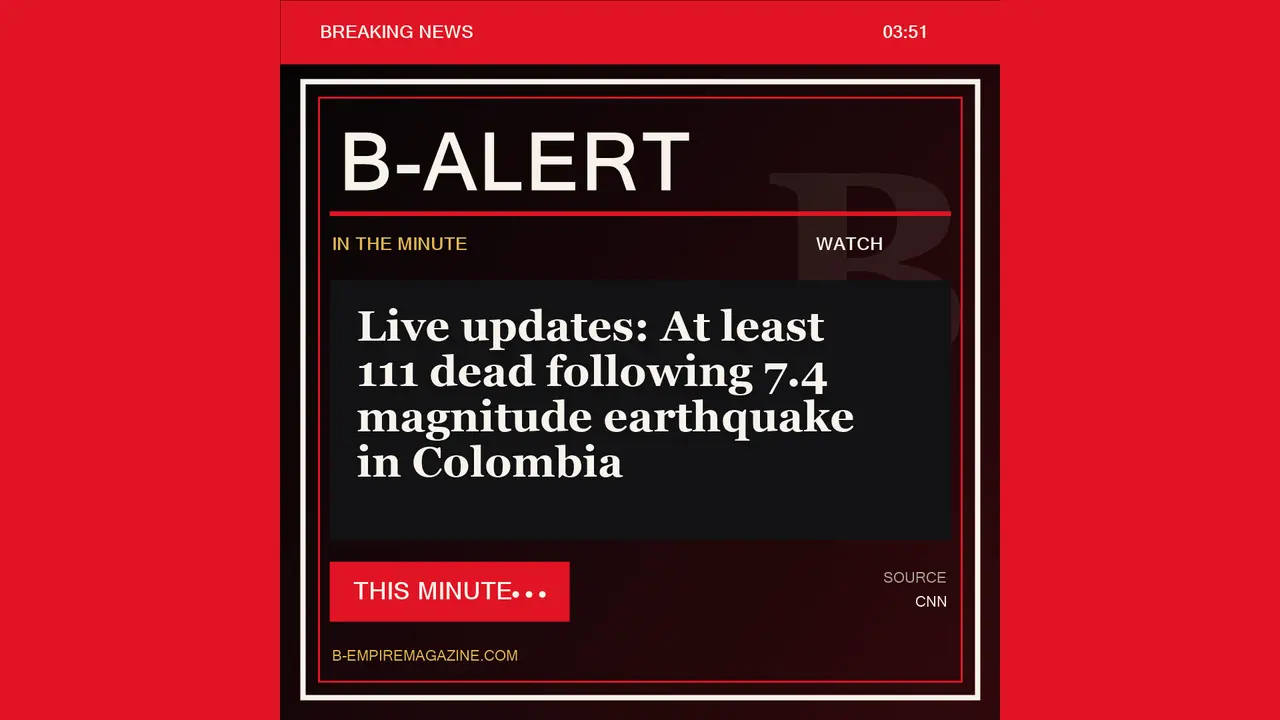 Live updates: At least 111 dead following 7.4 magnitude earthquake in Colombia - B-Alert