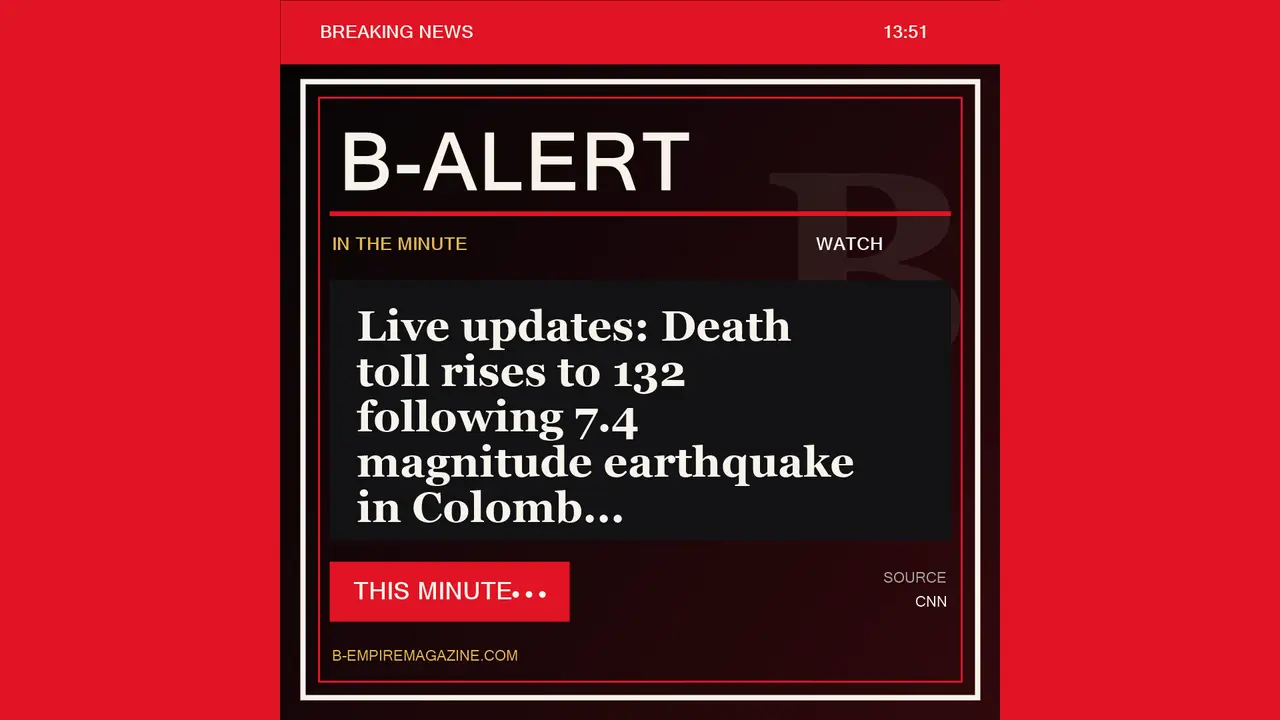 Live updates: Death toll rises to 132 following 7.4 magnitude earthquake in Colomb - B-Alert