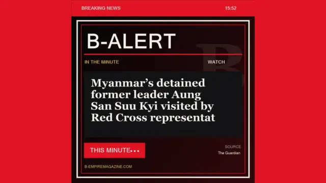 Myanmar’s detained former leader Aung San Suu Kyi visited by Red Cross representat - B-Alert