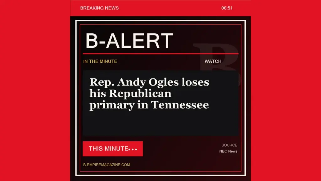 Rep. Andy Ogles loses his Republican primary in Tennessee - B-Alert