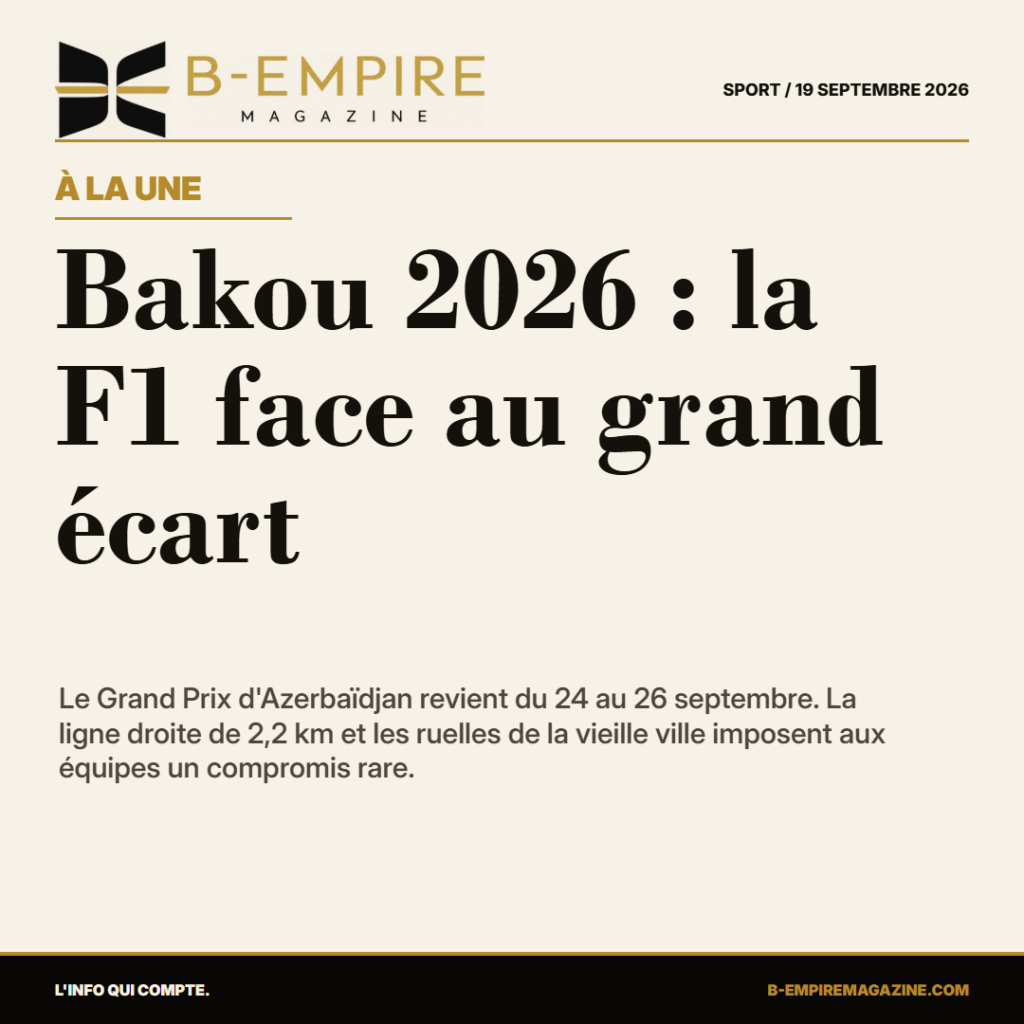 Bakou 2026 : la F1 face au grand écart