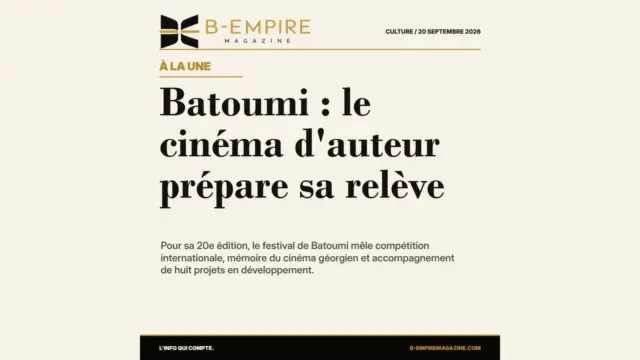 Batoumi : le cinéma d'auteur prépare sa relève