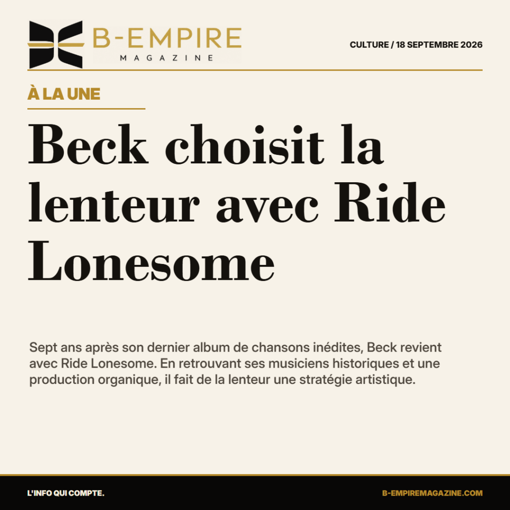 Beck choisit la lenteur avec Ride Lonesome