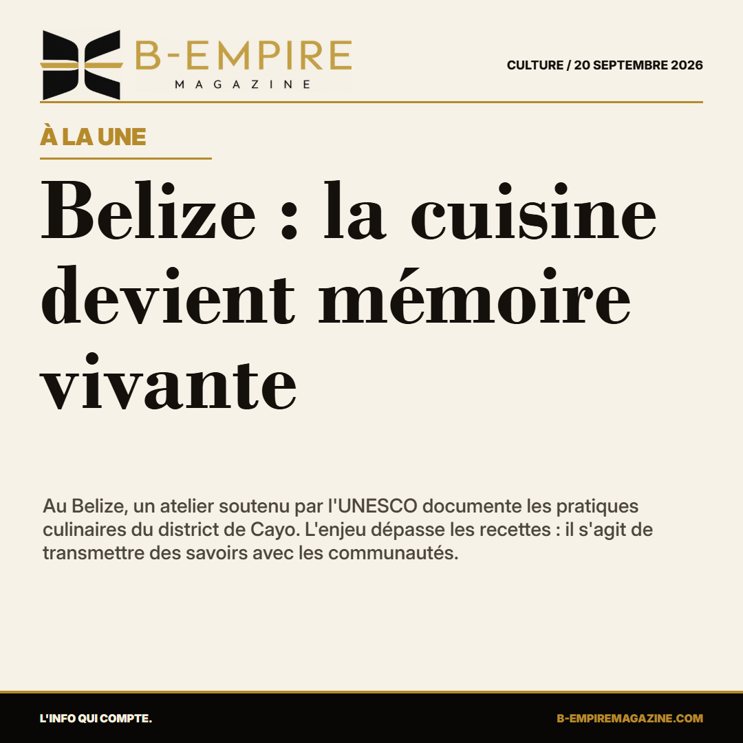 Belize : la cuisine devient mémoire vivante