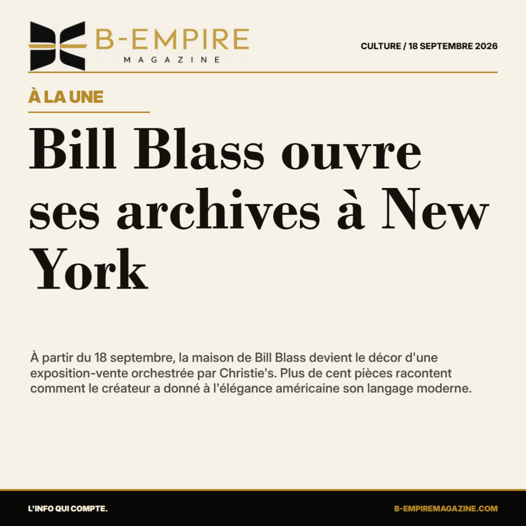 Bill Blass ouvre ses archives à New York