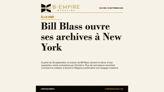 Bill Blass ouvre ses archives à New York