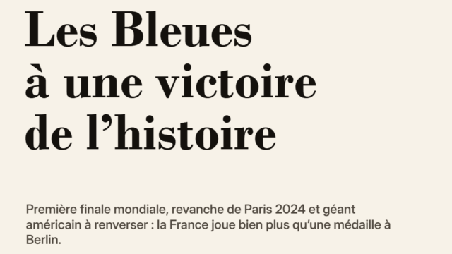 Les Bleues face à l’empire américain : la finale qui peut changer l’histoire