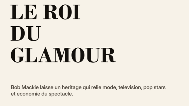 Bob Mackie a transforme la mode en industrie du spectacle