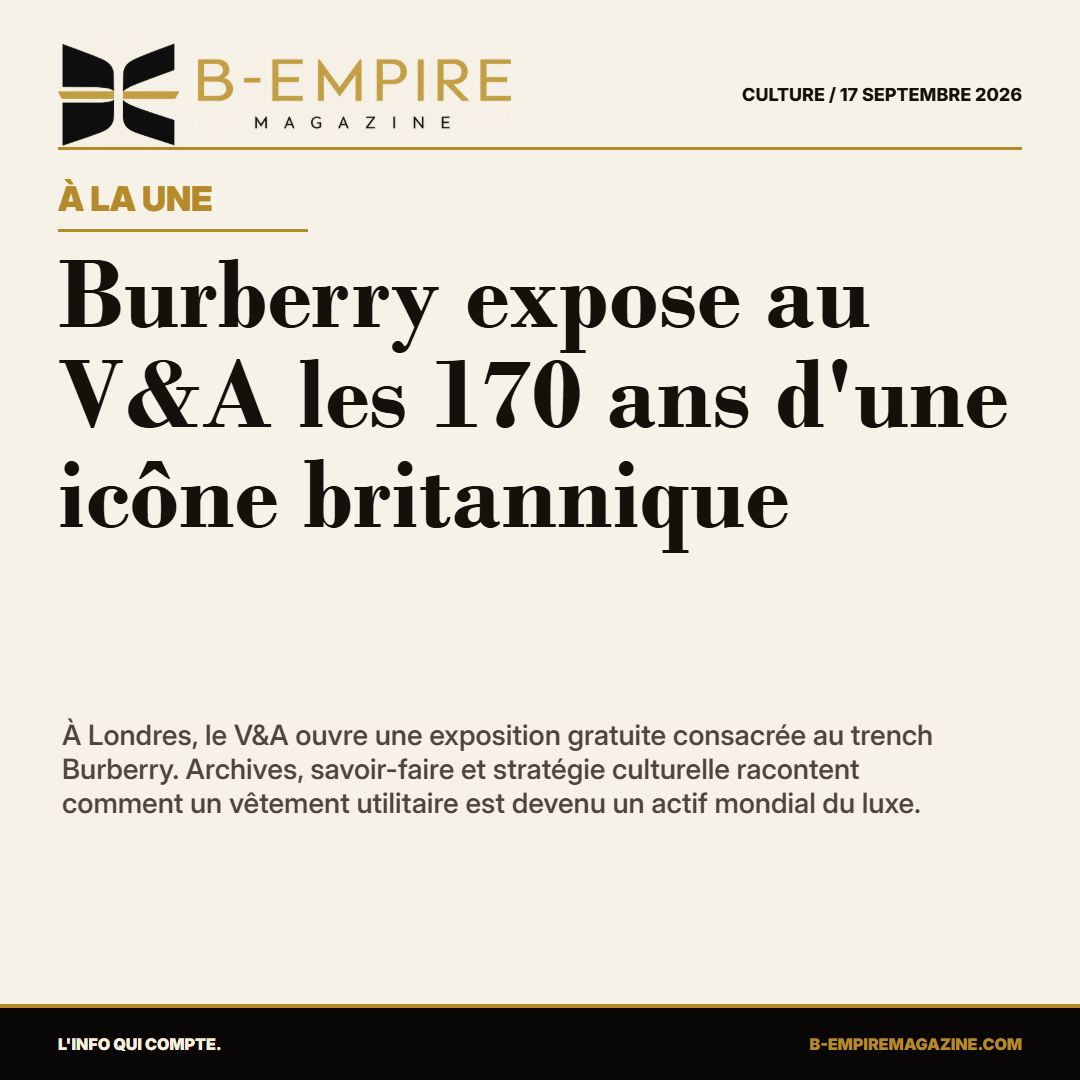 Burberry expose au V&A les 170 ans d'une icône britannique