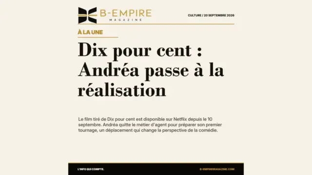 Dix pour cent : Andréa passe à la réalisation
