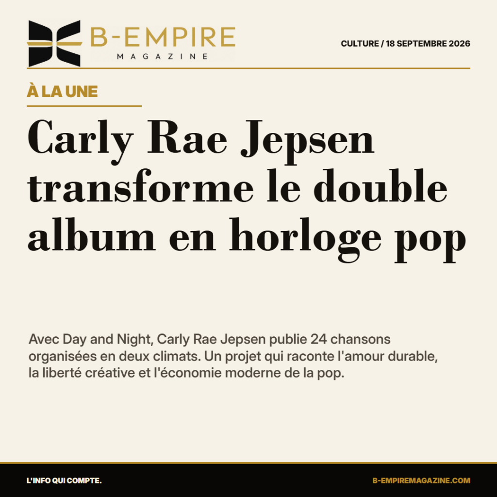 Carly Rae Jepsen transforme le double album en horloge pop