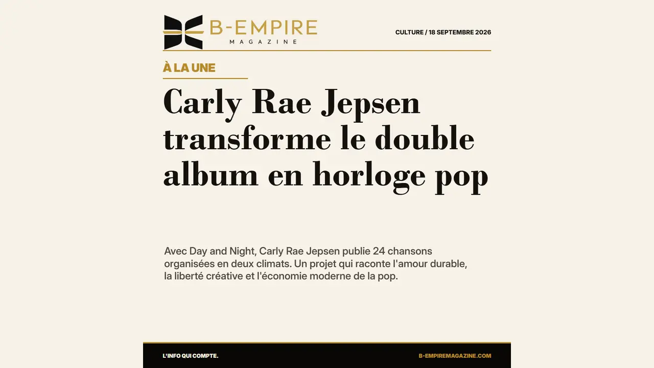 Carly Rae Jepsen transforme le double album en horloge pop