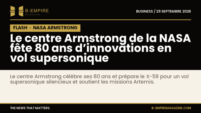 Photo vintage du premier vol supersonique X-1 et image moderne du X-59, symbole des 80 ans d'innovations du centre Armstrong NASA.