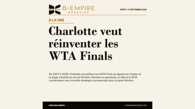 Charlotte veut réinventer les WTA Finals