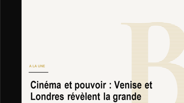 Cinéma et pouvoir : Venise et Londres révèlent la grande faille des réalisatrices