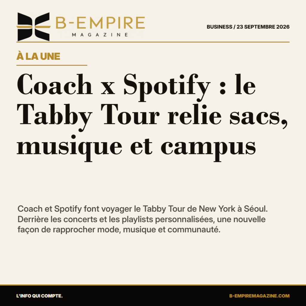 Coach x Spotify : le Tabby Tour transforme la mode en expérience musicale