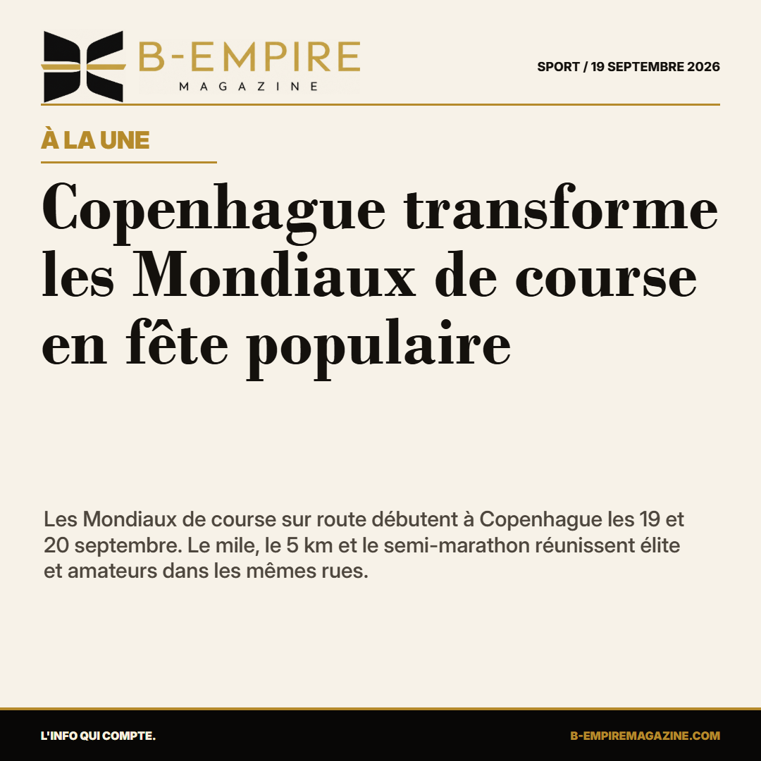 Copenhague transforme les Mondiaux de course en fête populaire