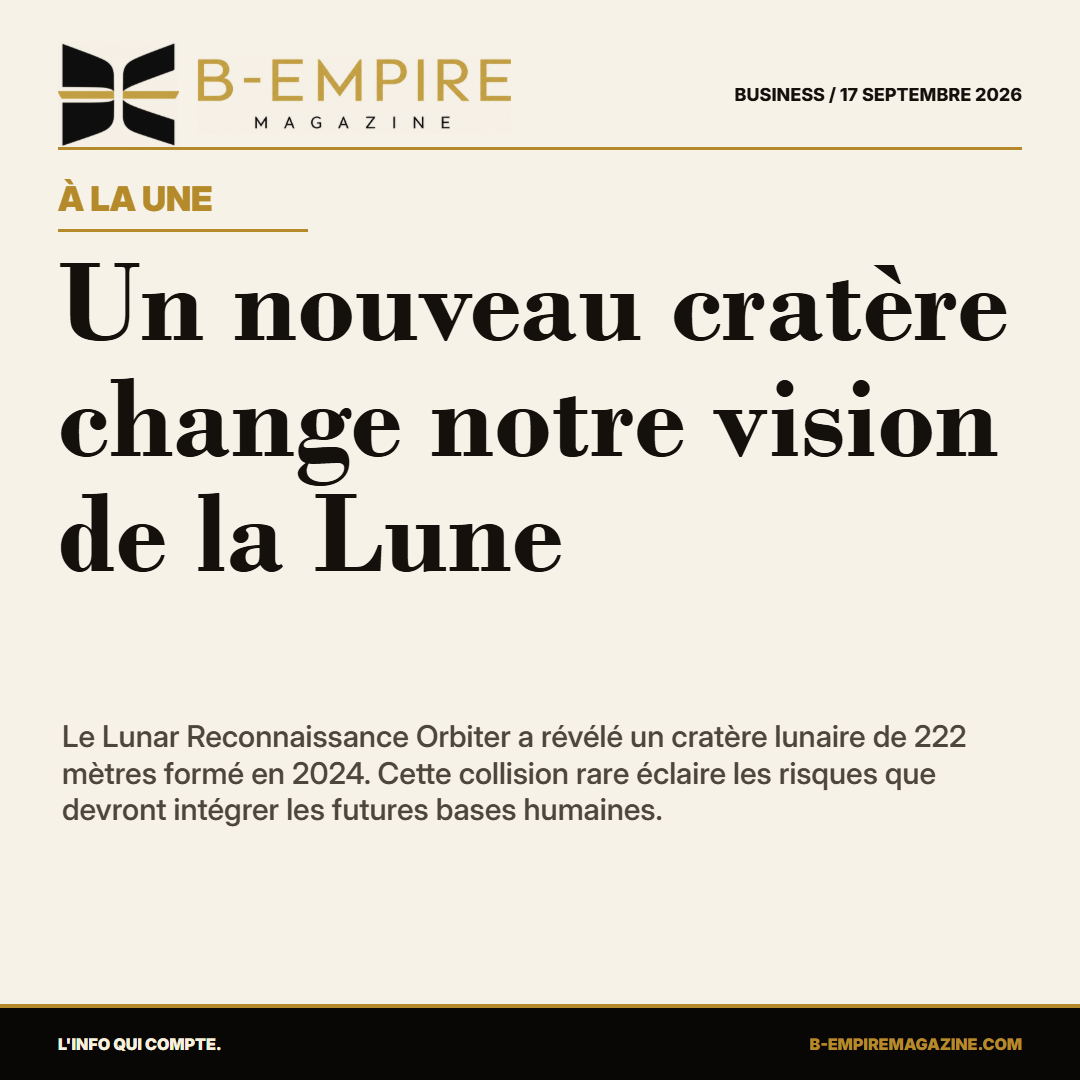 Un nouveau cratère change notre vision de la Lune