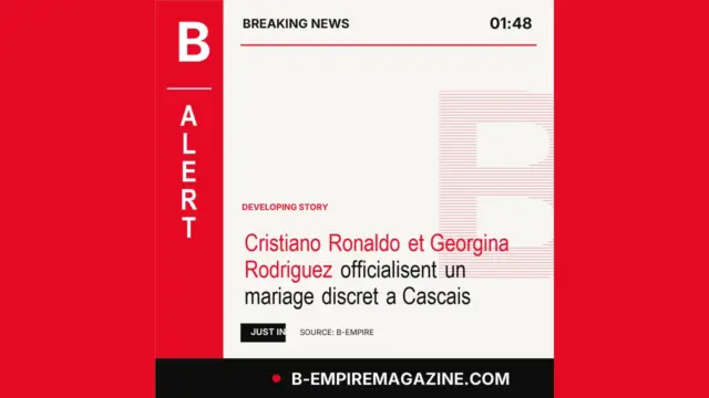 Cristiano Ronaldo et Georgina Rodriguez officialisent un mariage discret a Cascais