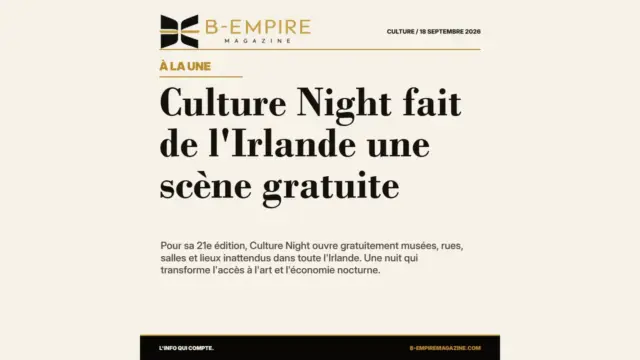 Culture Night fait de l'Irlande une scène gratuite